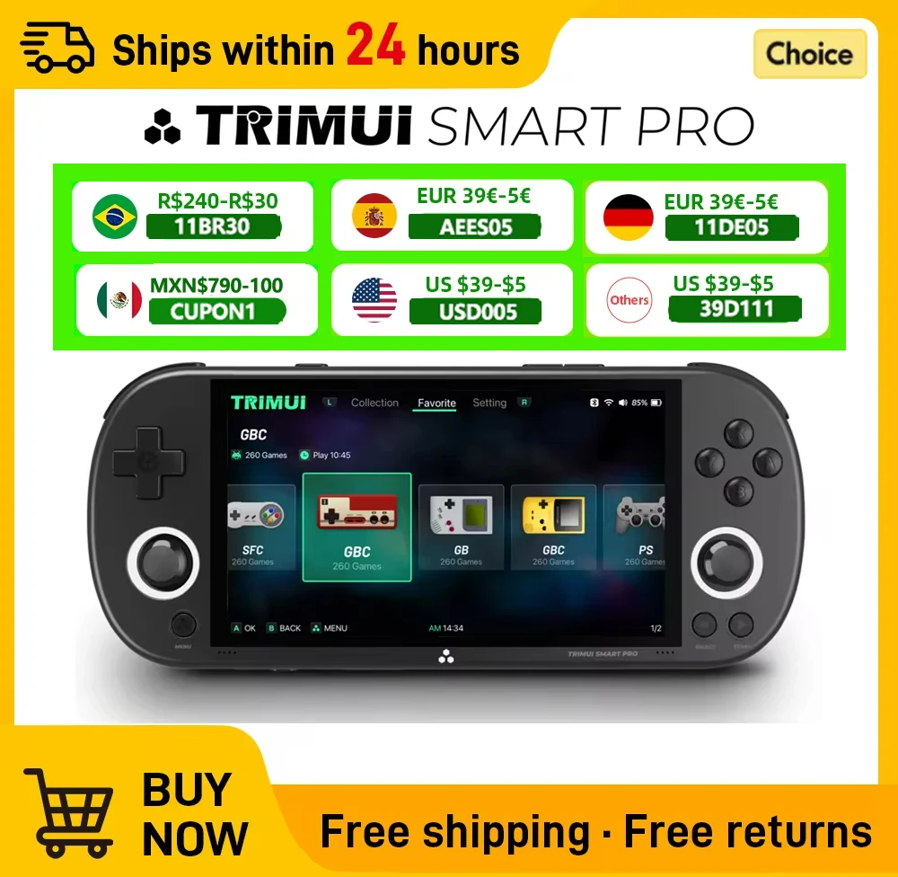 Trimui Smart Pro: Console Portátil Barato com Desempenho para PSP, Nintendo 64 e Dreamcast Trimui Smart Pro