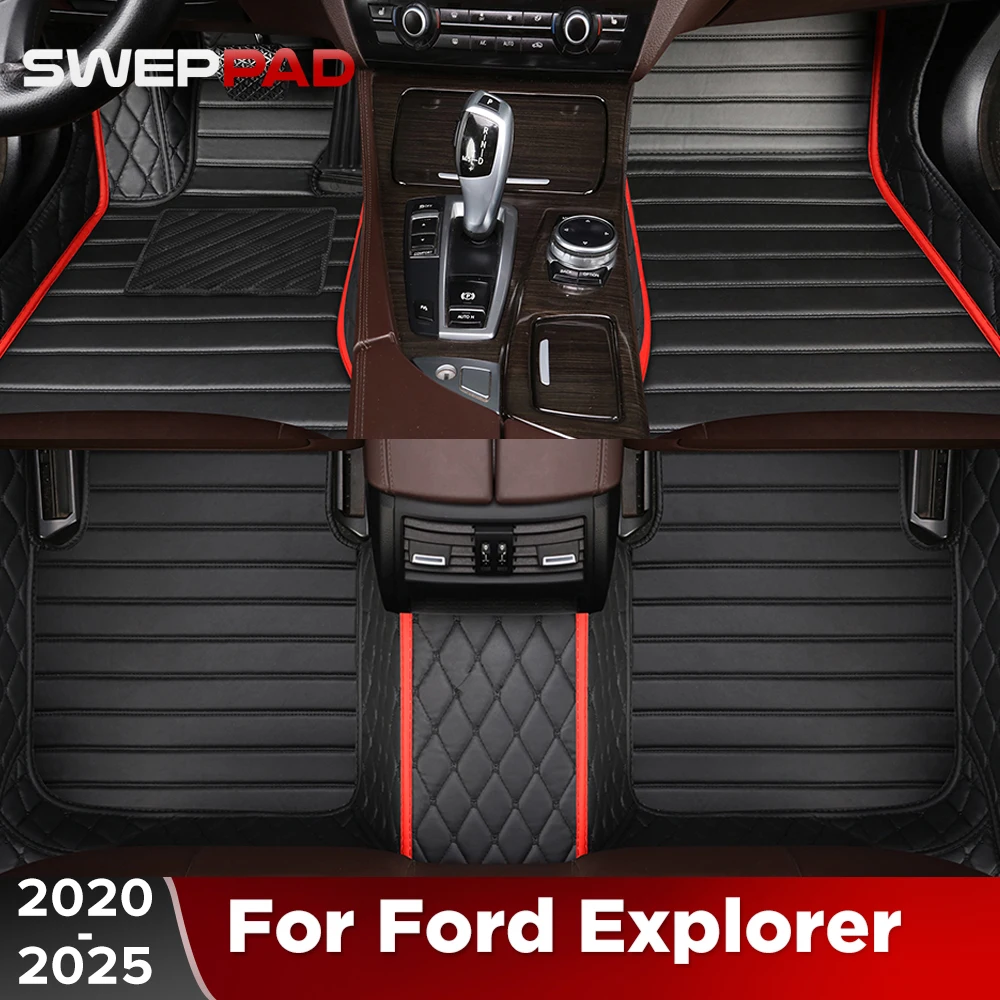 For Ford Explorer 5/6/7 Seats 2020-2025 Car Floor Mats All Weather Carpet Cover Floor Liners Interior Protector Accessories