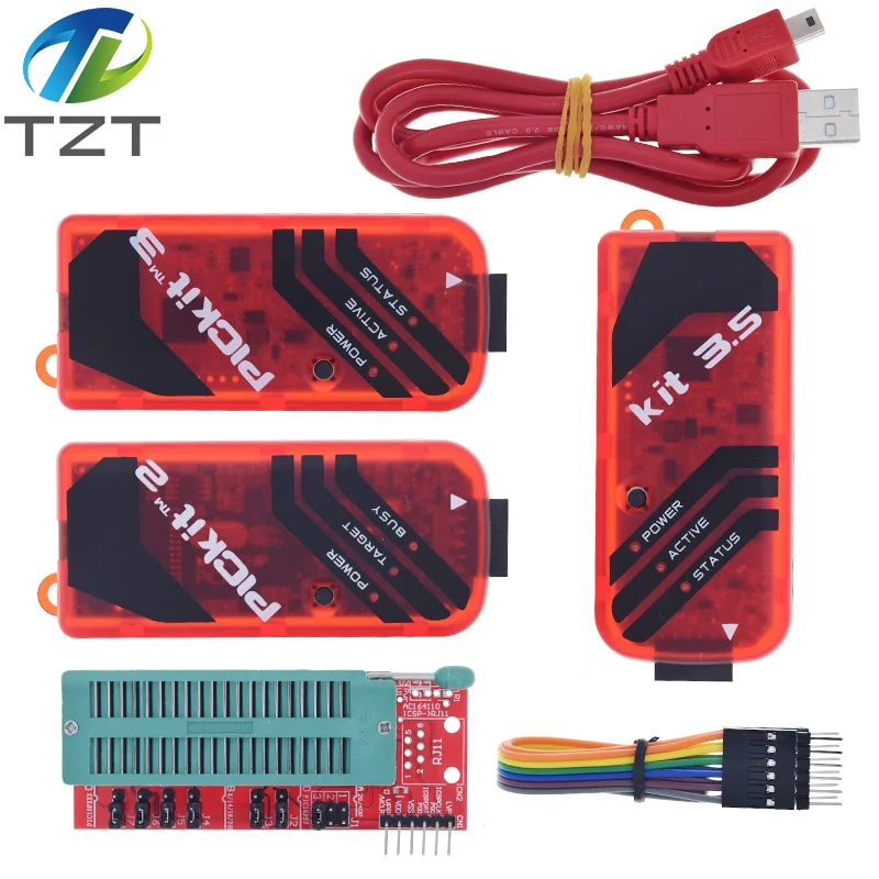 PICKit2 PICKIT3 PICKit3.5 Programmer + PIC ICD2 PICKit 2 PICKIT 3 PICKIT 3.5 Programming Adapter Universal Programmer Seat image 5