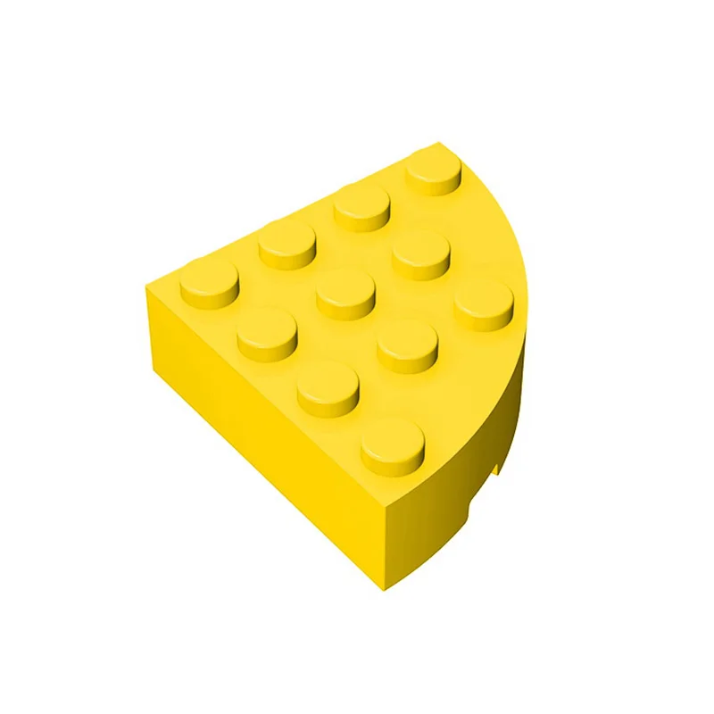 10 Stuks MOC Onderdelen 2577 Baksteen Ronde Hoek 4x4 Volledige Baksteen Compatibel Bricks DIY Assmble Bouwstenen Deeltje Kid speelgoed Gift