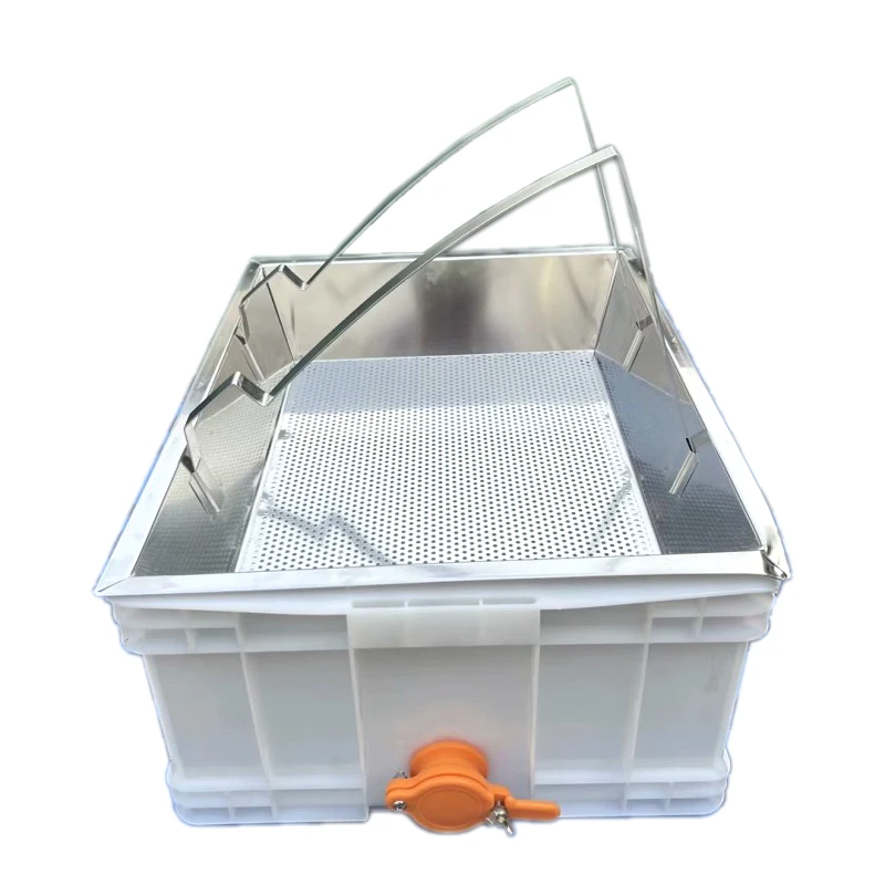 Stainless Steel Honeycomb Uncapping Tray with Food Grade Uncapping Box Cheap Beekeeping Tools High Quality Charliebeekeeping