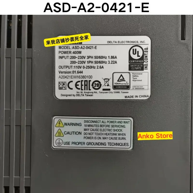 Second-hand test OK  ASD-A2-0421-E Driver