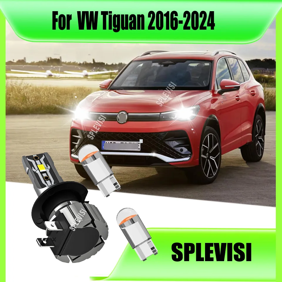 

H7 477 LED White Headlight with 360° Degree High Brightness Output For VW Tiguan 2016 2017 2018 2019 2020 2021 2022 2023 2024