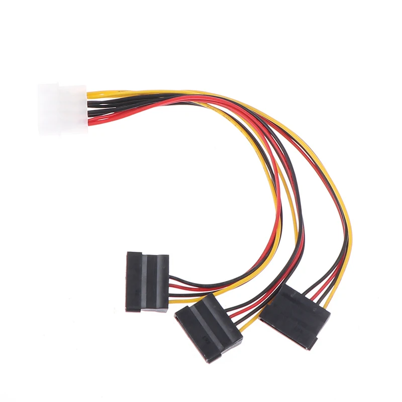 4pin IDE a 3 Serial ATA SATA Power Splitter Cable de extensión Conectores Computadora