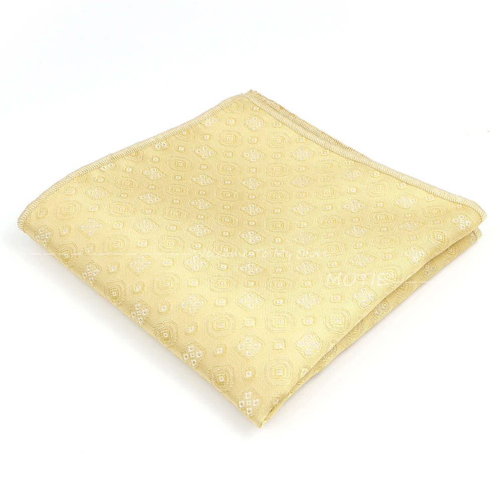Cashew Flower Polyester Pocket Square for Men