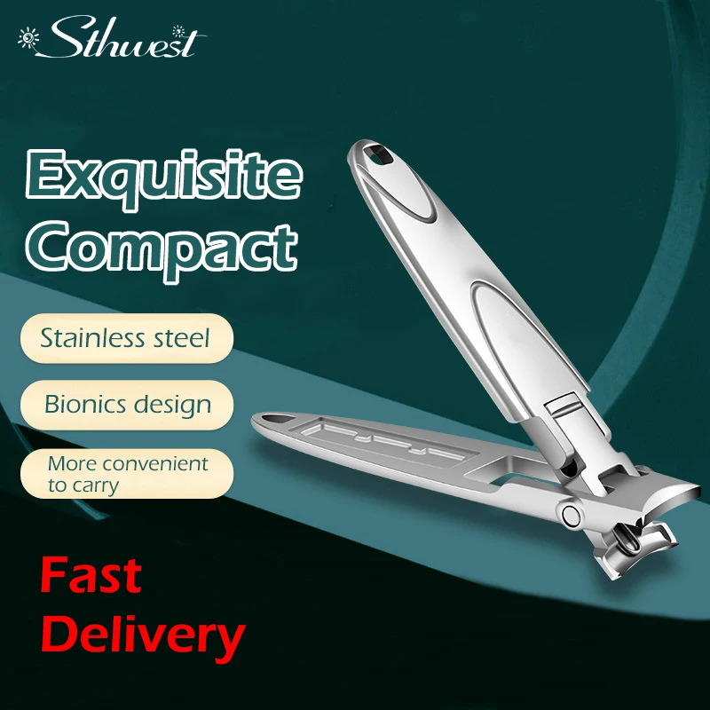 Compact Nail Clippers Foldable Nail Cutters Manicure Tools Portable Fingernail Clipper With Key Chain Nail Scissors