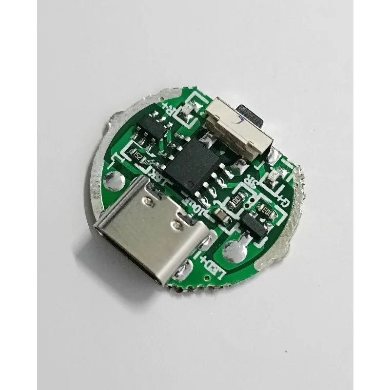 Two-speed driver board, flashlight accessories, circuit board, circuit board with switch, charging integrated board, two gears