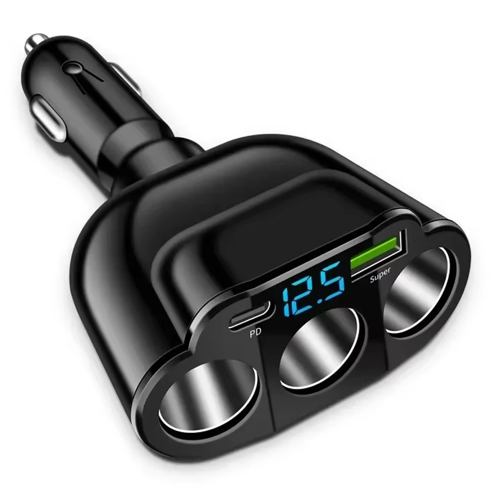 

Car Charging 5-in-1 Car Charger 66w Pd Fast Charging Car Charger Power Distribution 13.5*8.3*4.2cm PD Fast Charging