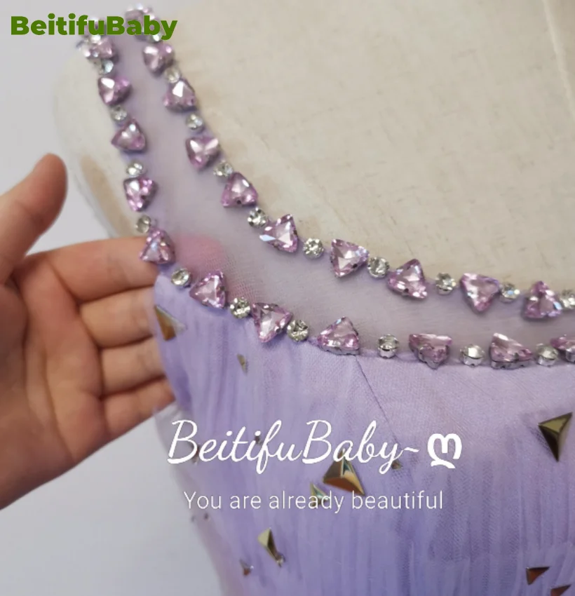 BeitifuBaby Fashion Evening Dress for Women Sleeveless Square Neck Lace Cake Skirts Crystal Decoration Bodycon Dresses Vestidos