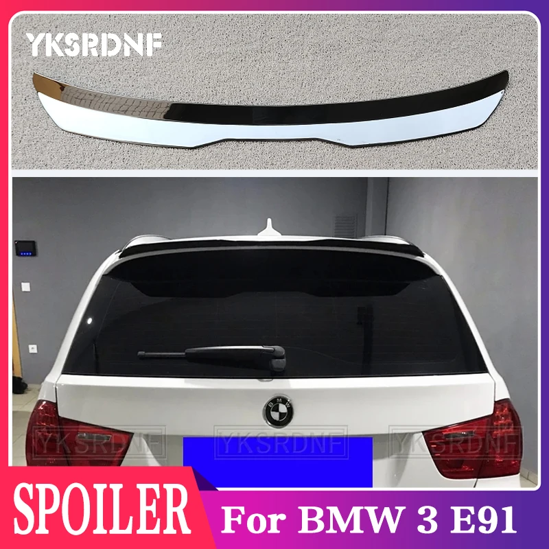 REAR WING SPOILER For BMW 3 E91 M-PACK FACELIFT 2008- 2011 High Quality ABS Plastic Hatchback Spoiler Trunk Car Wing Universal