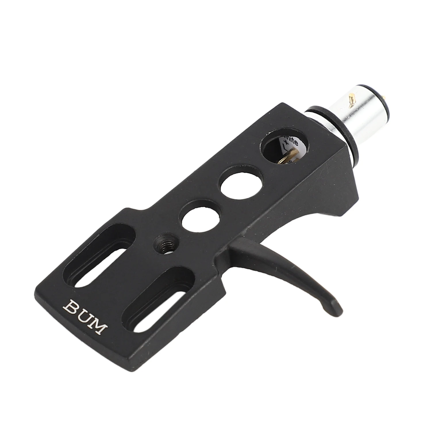 

M01K Black Turntable Headshell For Technics For Other Turntables 4 Pin Contacts Fit Phono Turntables Headshell