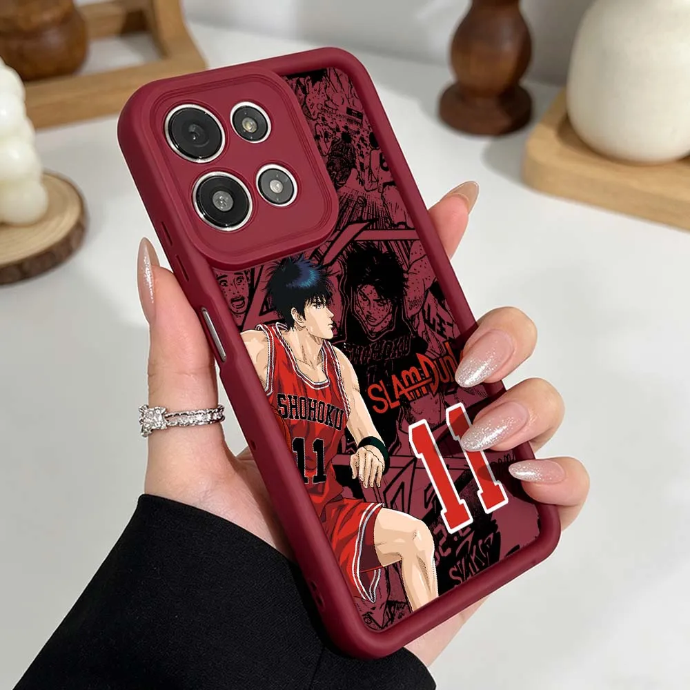S-Slam Dunk Animation Phone Case For Motorola Moto G86 G85 G75 G56 G06 Edge 70 60 50 Fusion Eye Ladder Silicone Cover view 6