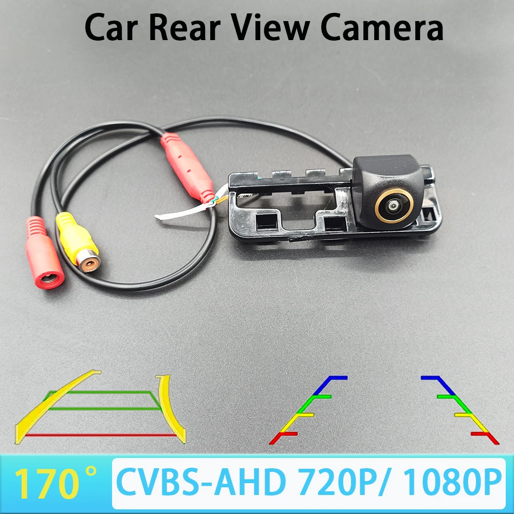 170 Degree AHD 1080P CVBS Car Rear View Camera for Honda Civic 2006 2007 2008 2009 2010 2011 MK8 Car Track/Ruler AHD 720P NTSC