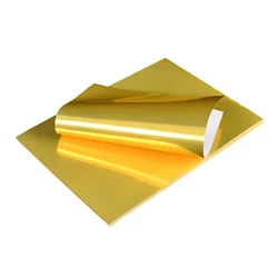 ESHANG A4 10 Sheets Waterproof Printable Bright Gold Matte silver Label Stickers Vinyl Sticker For Inkjet & Laser Printer