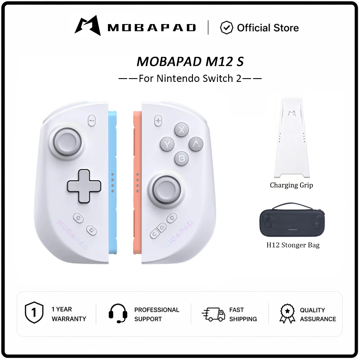 MOBAPAD M12 HD / M12 S Wireless Joypad for Nintendo Switch 2 With TMR Joystick Mechanical Buttons Remap Macro Gamepad image 3