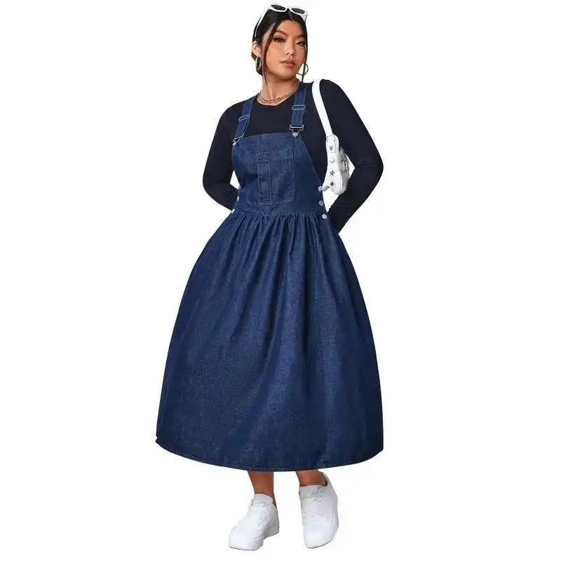 プラス 218637 サイズ婦人服痩身大スイングストラップドレス 2025 パーティー夏エレガンテスカジュアル Y2k