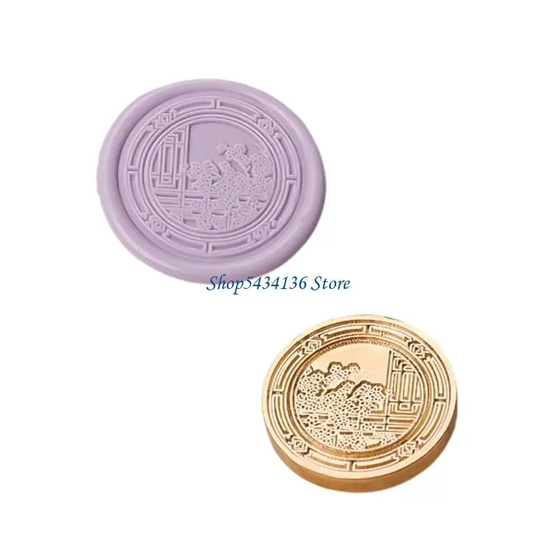 H7ED Metal Embossed Stamp Head for Seal Letter Envelope Card Wedding Invitation