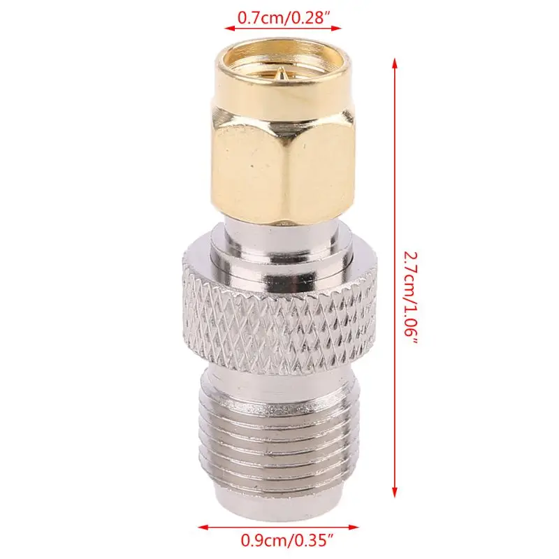 SMA Female To Type F Female Plug Straight RF Coaxial Adapter Connector Converter Drop Shipping