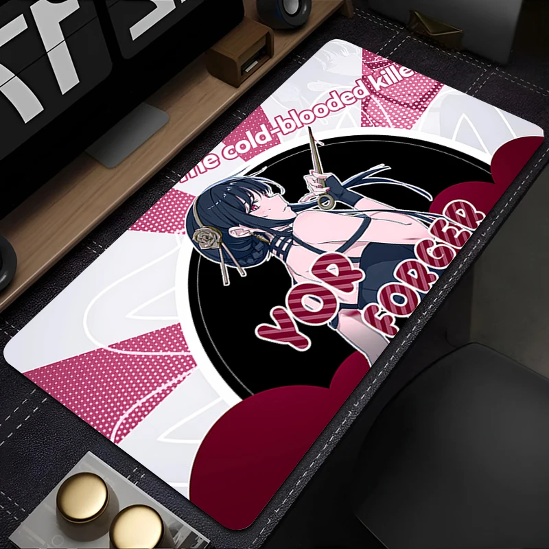 لوحة ماوس الألعاب حصيرة مكتبية Gamer S-spy X Family Professional Premium Mousepad ملحقات رائعة للتحكم في السرعة لوحة المفاتيح