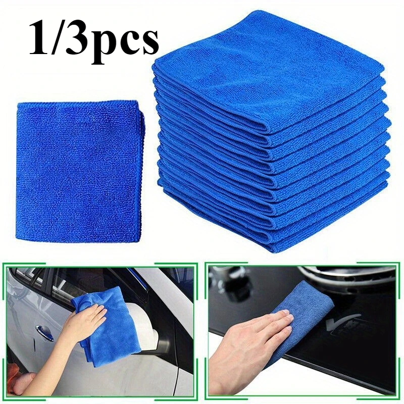 

1/3Pcs Microfiber Towels Car Wash Drying Cloth Towel Household Cleaning Cloths Auto Detailing Polishing Cloth Home Clean Tools