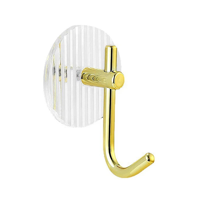 Acrylic Tranparent Multifunction Wall Hook Key Organizer Hanger Bathroom Robe Towel Rack Kitchen Hardware Hooks