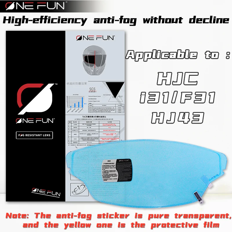 Helmet Anti-Fog Visor Insert for HJC i31/F31 HJ43/RPHA31 HJ29 Motorcycle Film Anti Fog Waterproof stickers Clear Shields Lens