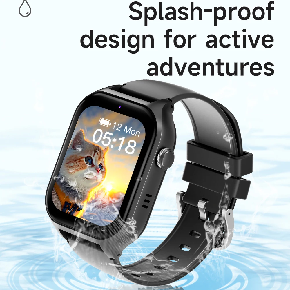 

4G Kids Smart Watches GPS AGPS LBS SOS Music Playback Camera Smartwatch Waterproof Video Call 800mAh Boys Girls Children Gift