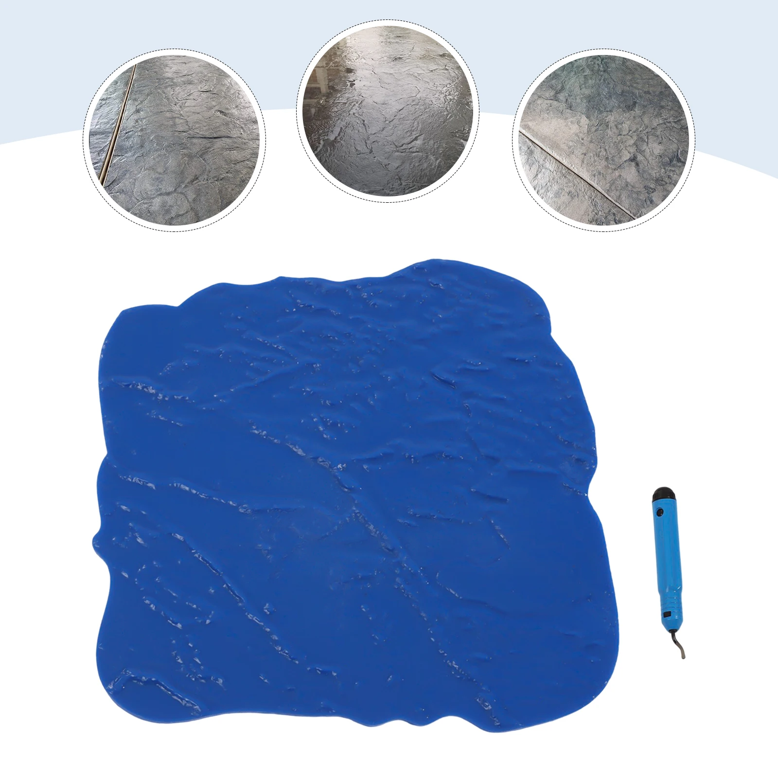 

Concrete Floor Stamp Mold, Concrete Seamless Stamp Mat, Cement Texture Stone Slate, Seamless Texture Concrete Stamp Molding Tool