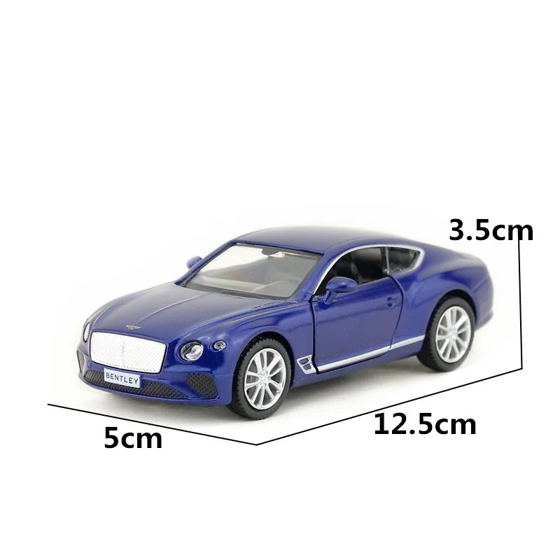 RMZ City 1:36 escala Bentley continental Ford GT WRX STI modelos de coches de juguete aleación Diecast juguetes vehículos para niños mejores regalos chico