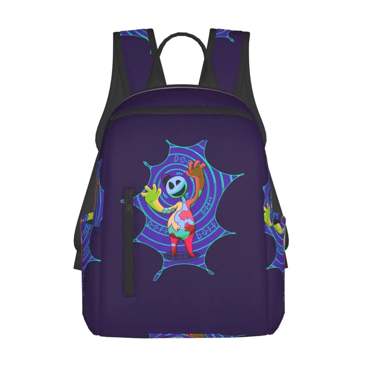 

Doey Doughman Horror Pianosaurus Backpack Daypack Large Capacity Children BookBag School Bag Shoulder Bags for Men Women