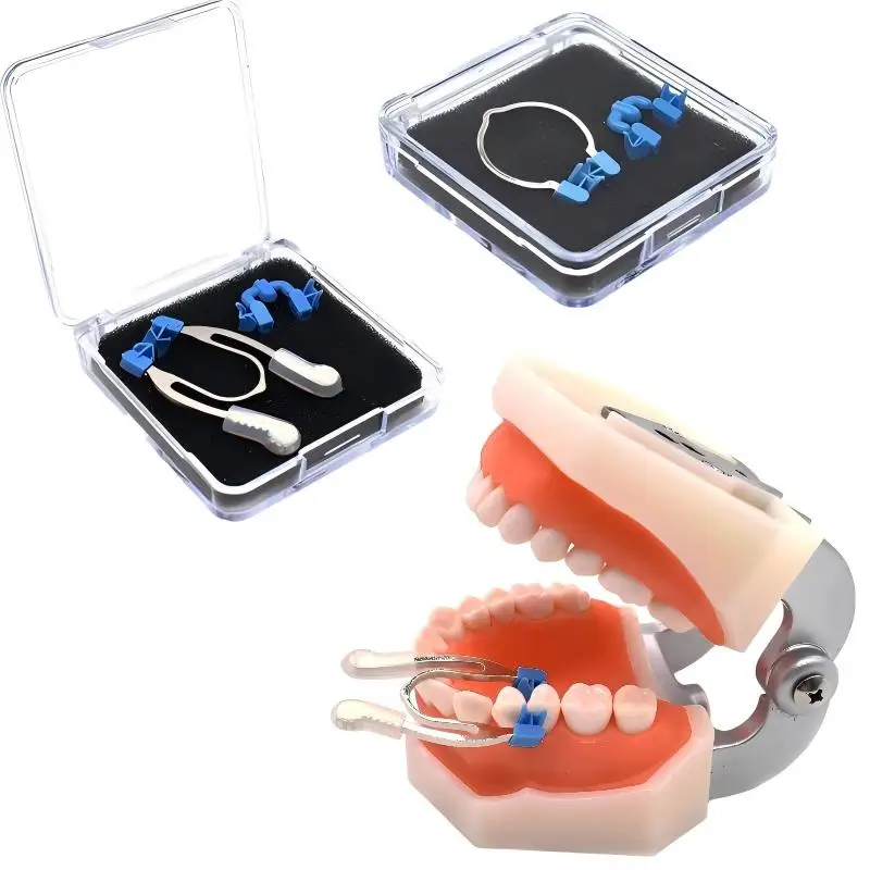 Dental Sectional Matrix Hand Clamp Clip Forceps With Silicone Tips For Restorative Tooth Cavity Composite Filling Placement
