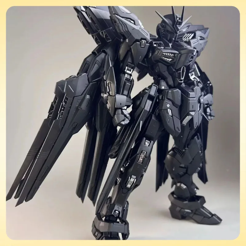 1/100 Mgex Seed Destiny Strike Freedom Midnight Coating Assembly Model Figurine Mecha Robot Statue Ornament Collection Gift Toy