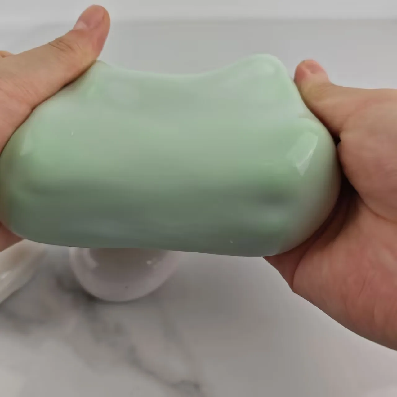 Palla da pizzicare la pelle di ghiaccio giocattolo di decompressione, giocattolo creativo portatile per alleviare la pressione, per bambini e adulti per alleviare lo stress