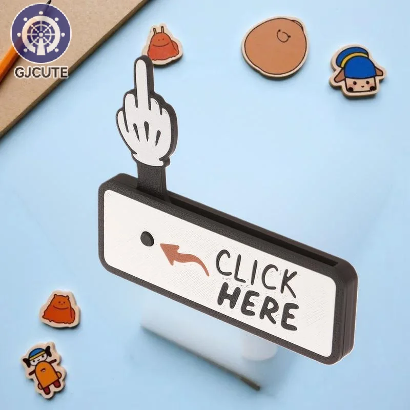 

Веселая всплывающая игрушка на средний палец с 3D-печатью, идеальный щелчок здесь, розыгрыш, подарок