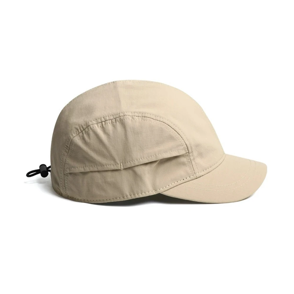 Thin Summer Outdoor Sunscreen Quick-drying Baseball Cap Men's Short Solid Color Light Board Baseball Cap