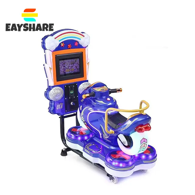 

Amusement Park Coin Operated Kiddie Rides Ridding Car Swing Moto Video Games Machine for Shopping Mall