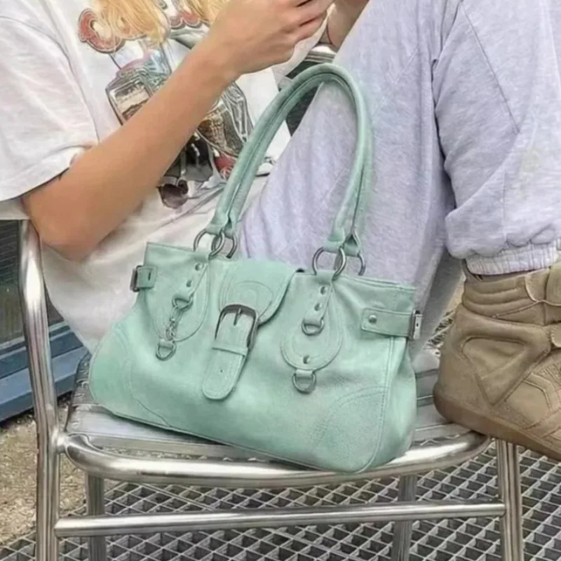 

Women Casual Simple Handbags Office Lady Chic Korean Fashion Shoulder Bag Y2k Aesthetic Female All Match Underarm Bag 2026 New