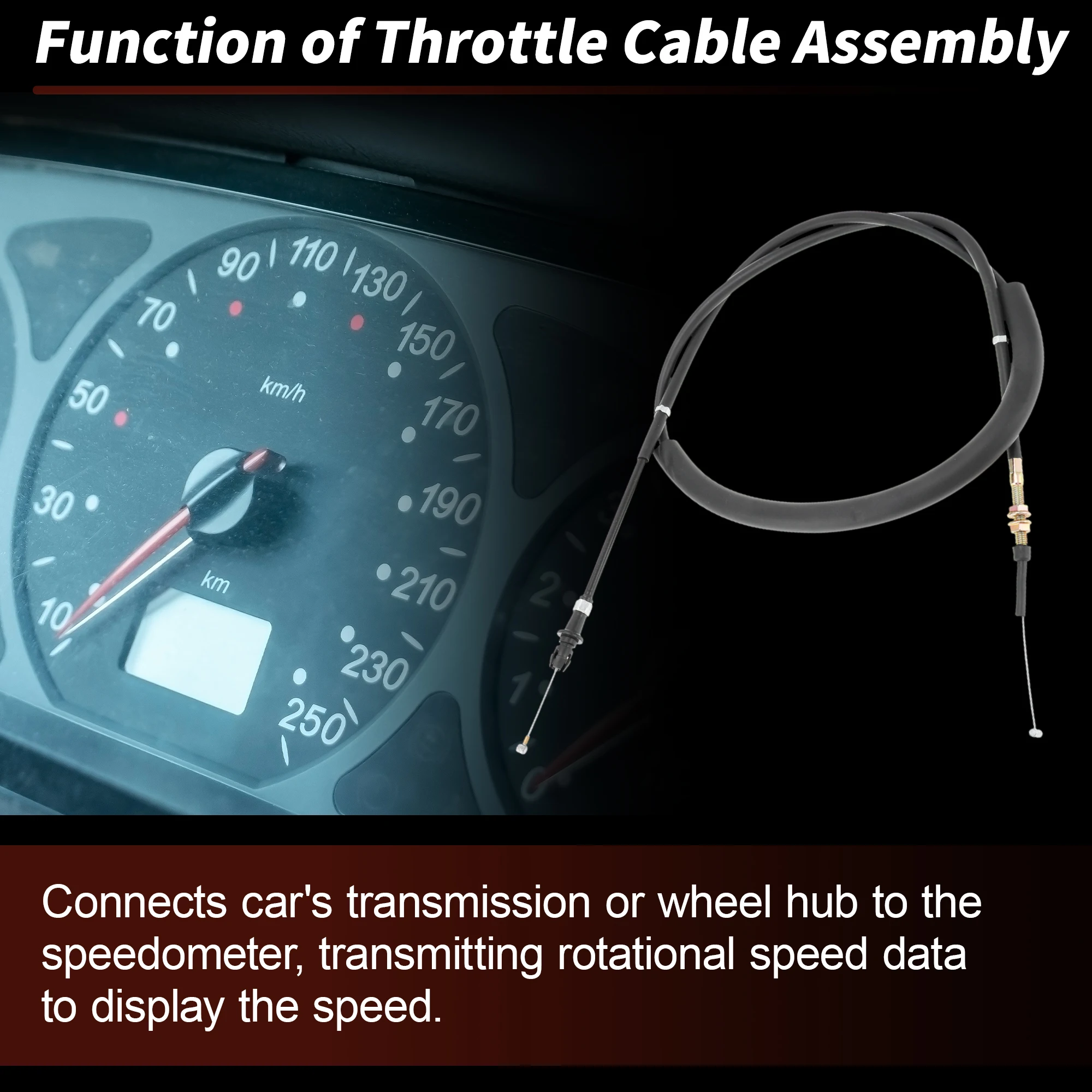 

Трос дроссельной заслонки Motoforti Auto Trans Kick Down для Toyota Tacoma 1995-2004 No 35520-35180