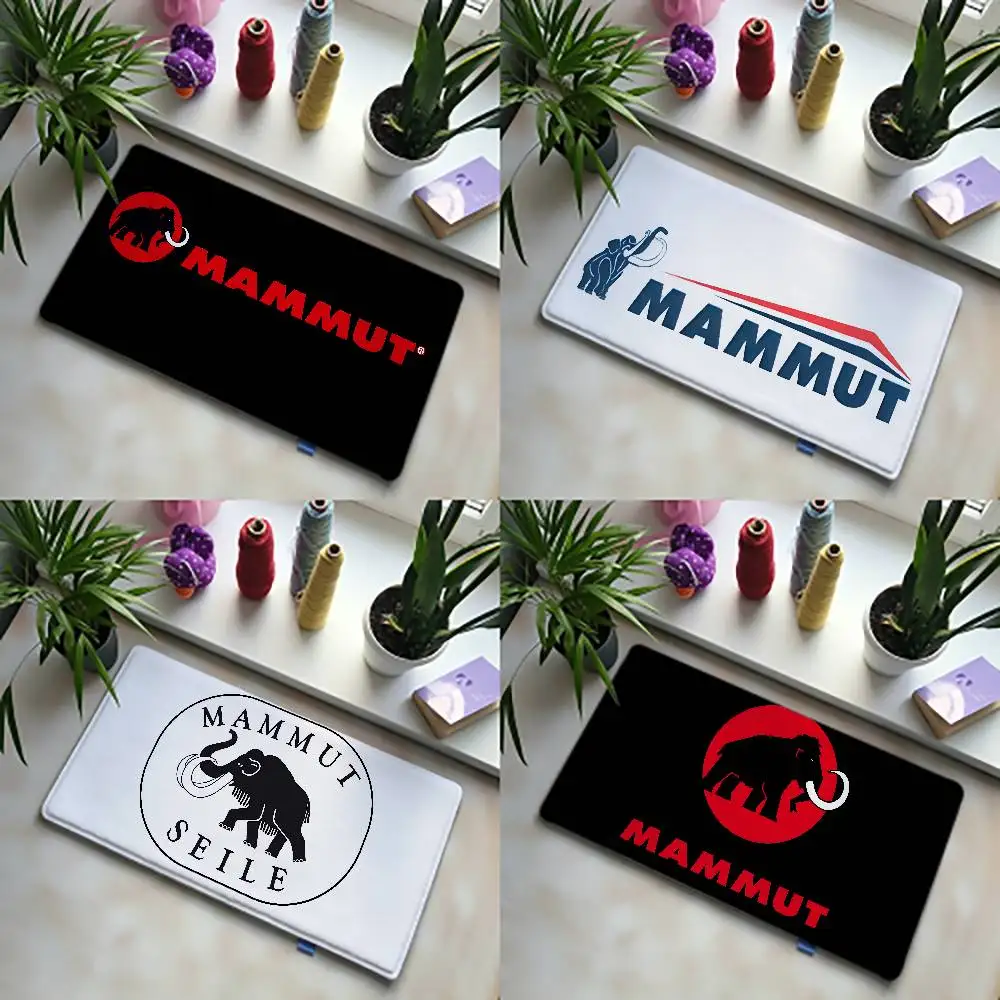 M-MAMMUTS-Logo Carpet Bathroom Door-Mats Home Decoration Mat Entrance Door Mat Scratch-resistant Doors Mat