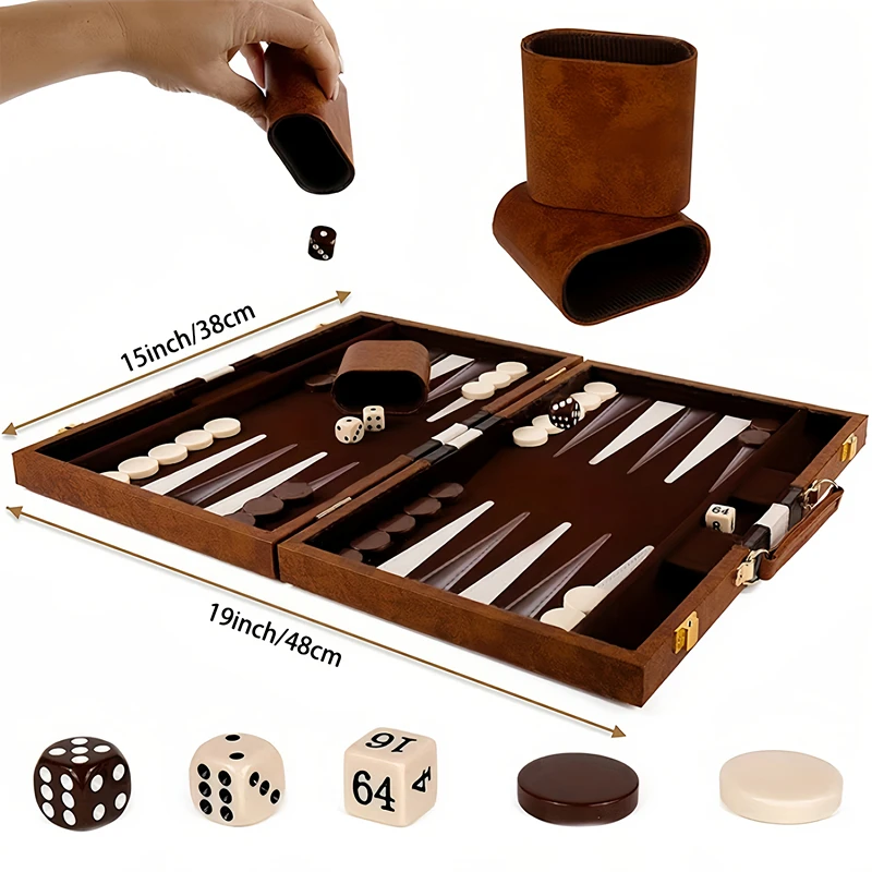 Classic game set, 38cm/15inch folding board, standard version, portable travel game, ideal gift for strategy enthusiasts