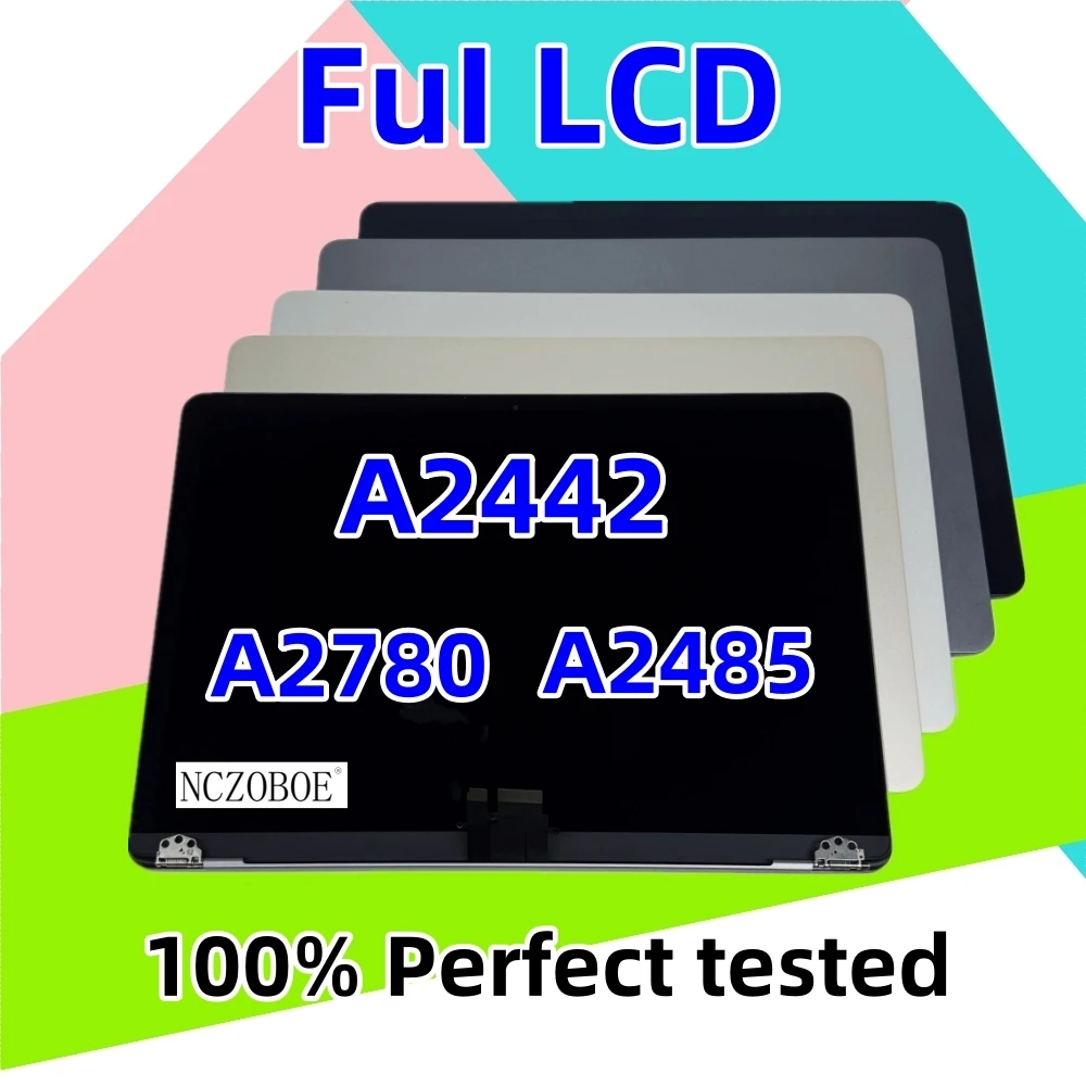 LCD Panel Assembly Replacement Parts A2780 NCZOB A2442 A2485 A2780 Laptop LCD Screen Display Assembly For macbook Air  Retina