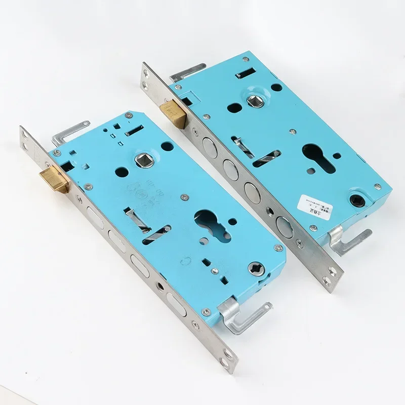 Anti Theft Door Lock Body, Double Active, Double Fast, Square Tongue Cylindrical Intelligent Lock, Fingerprint Lock Body