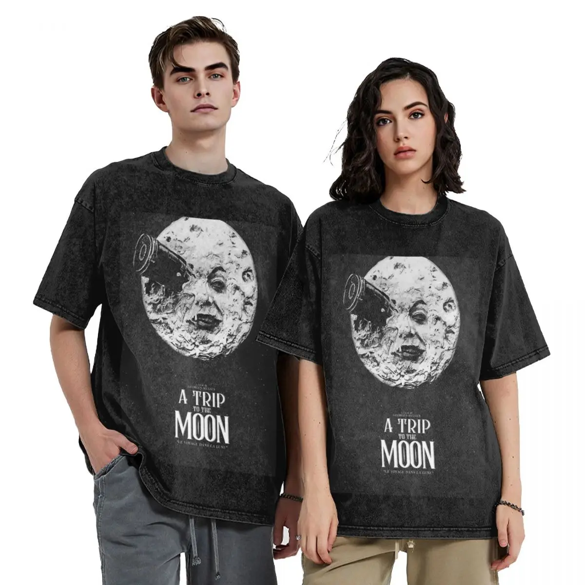 

A Trip to the Moon Silent Movie T-Shirt Funny t-shirt oversized summer top fashion shirts shirts graphic tee men