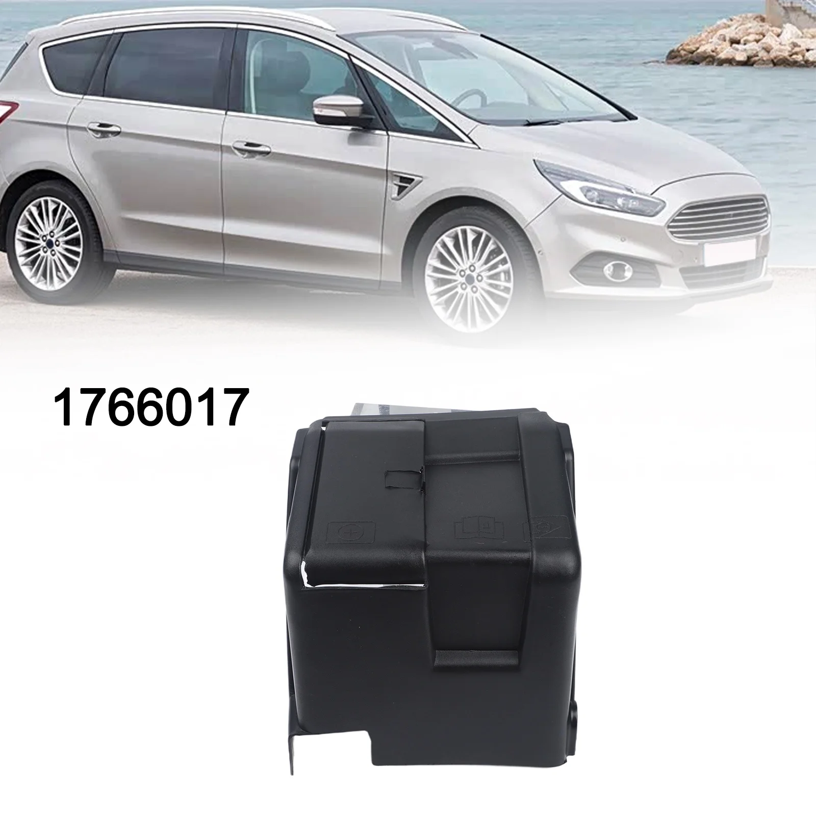 

Запасная передняя крышка аккумуляторного отсека, идеально подходящая для Ford, черная