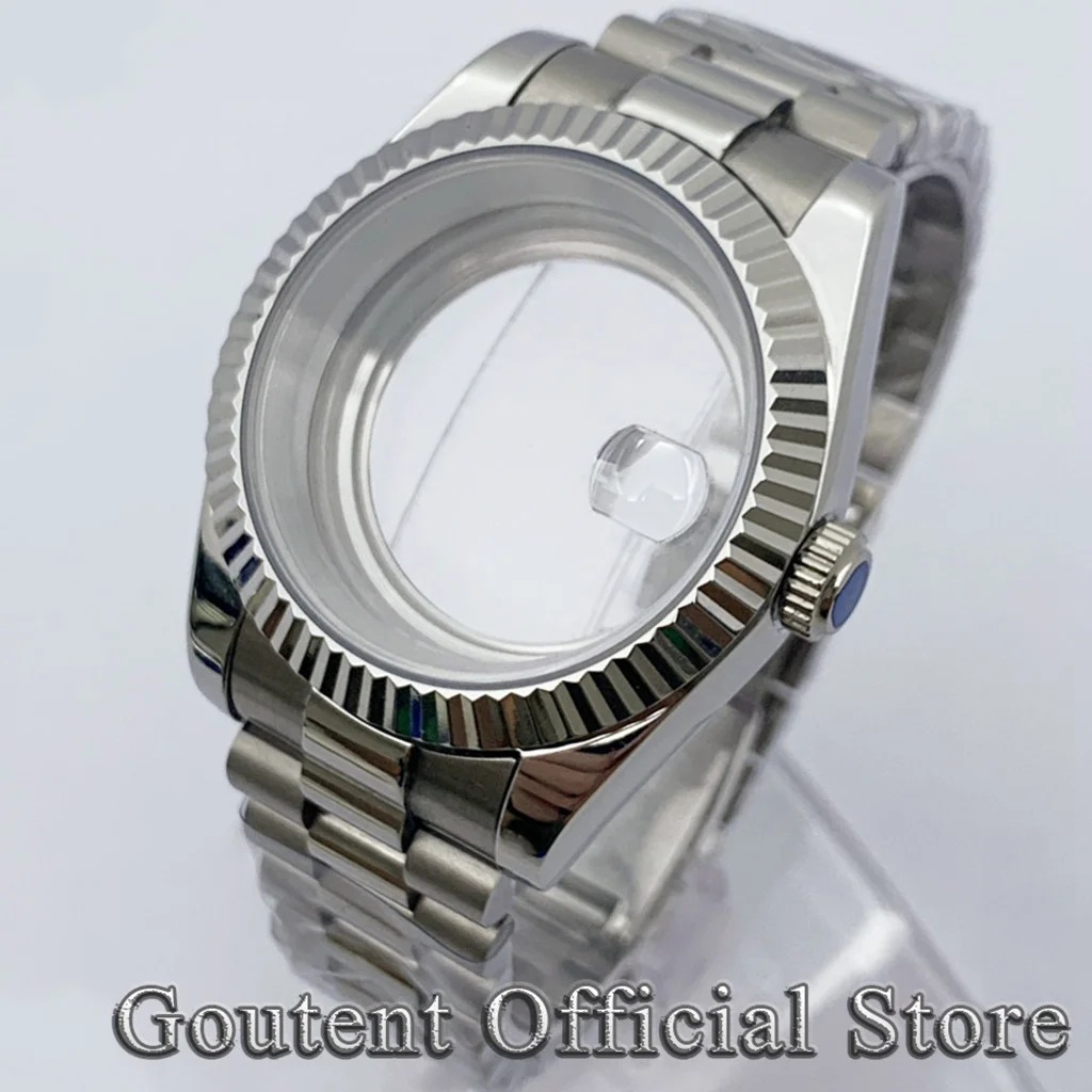 

Goutent сапфировое стекло 36 мм 39 мм президентский браслет мужские часы корпус подходит для NH34 NH35 NH36 Miyota 8215 ETA2824 2836 механизм