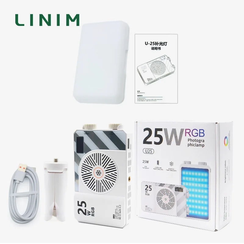 

25 Вт RGB видеолампа высокой мощности освещение для фотосъемки свет для селфи мини заполняющий свет для камеры фотостудия бытовая электроника