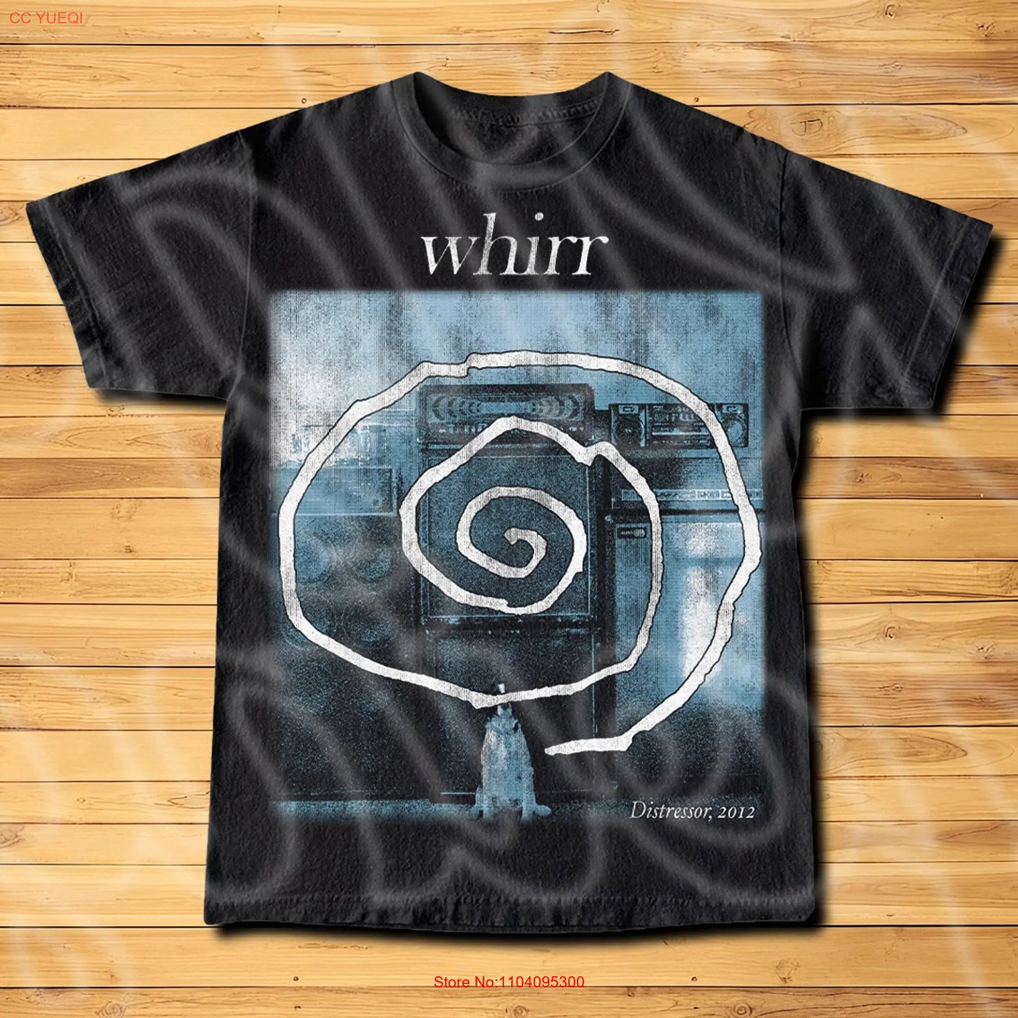 Whirr Distressor T Shirt Album Band Shoegaze For Woman and Man  long or short sleeves