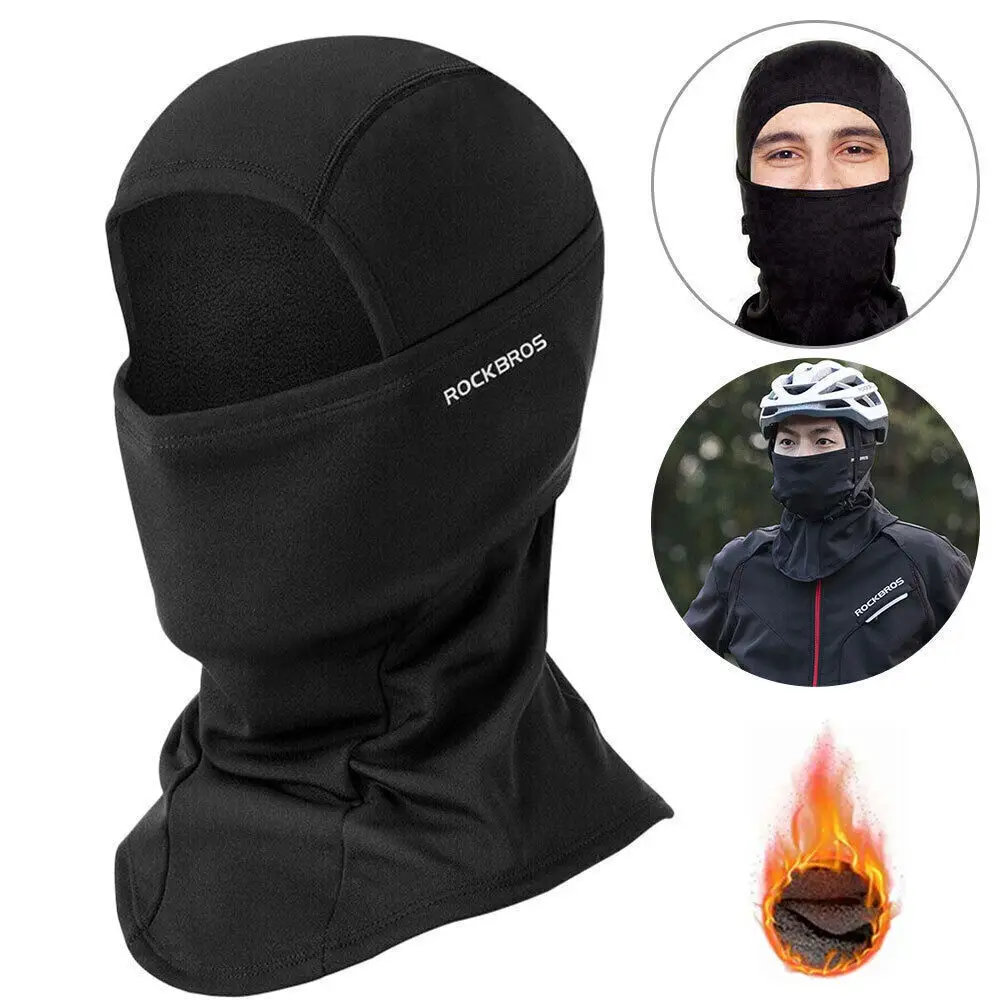 Balaclava Full Face Mask Men Women Cycg Ski Winter Warm Neck Black Motorbike