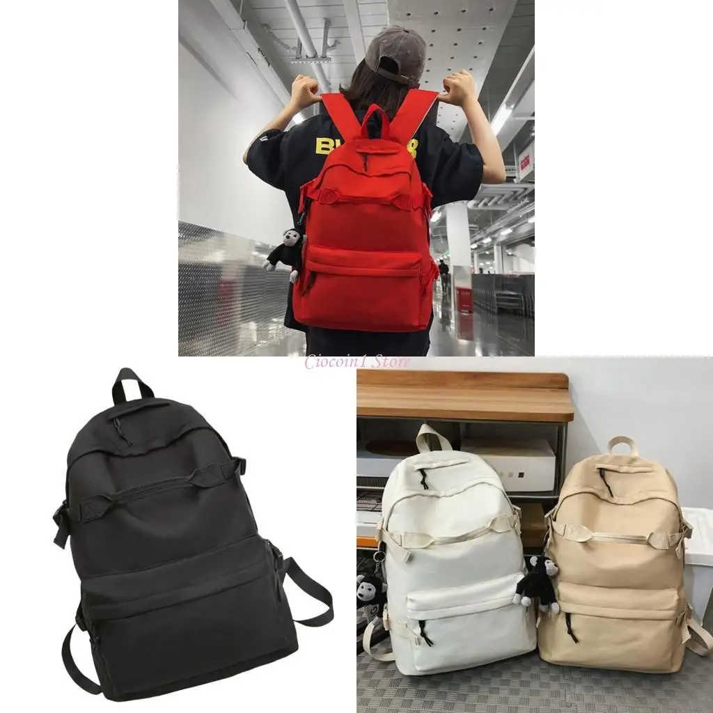 

Y1UB Регулируемый рюкзак рюкзак рюкзак Harajuku Campus большой способность студенческая школьная сумка школы