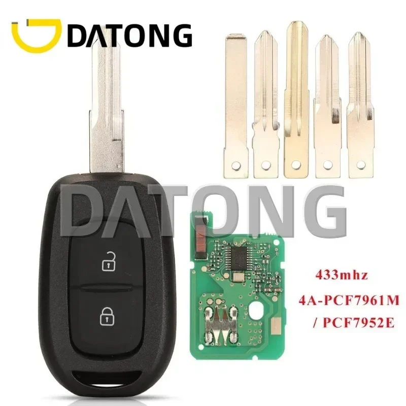 Remote Car Key 433mhz PCF7961M 4A For Renault Sandero Dacia Logan Lodgy Dokker Duster Trafic Clio4 Master3 VAUXHALL VIVARO